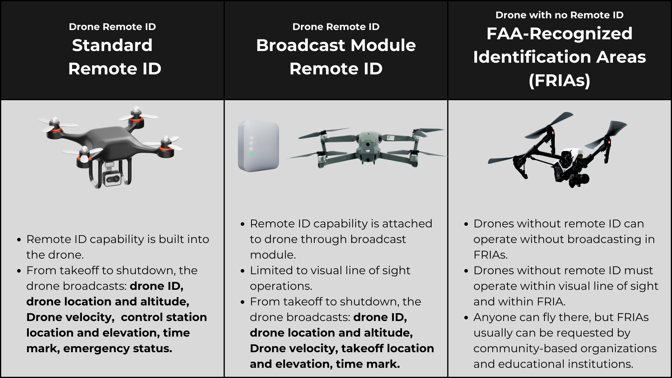 Remote ID Compliance options